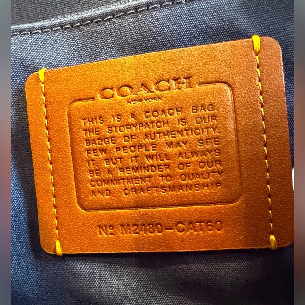 COACH Brook Flap Chain Bag In Signature Denim Crossbody Bag CAT60 - Picture 12 of 13
